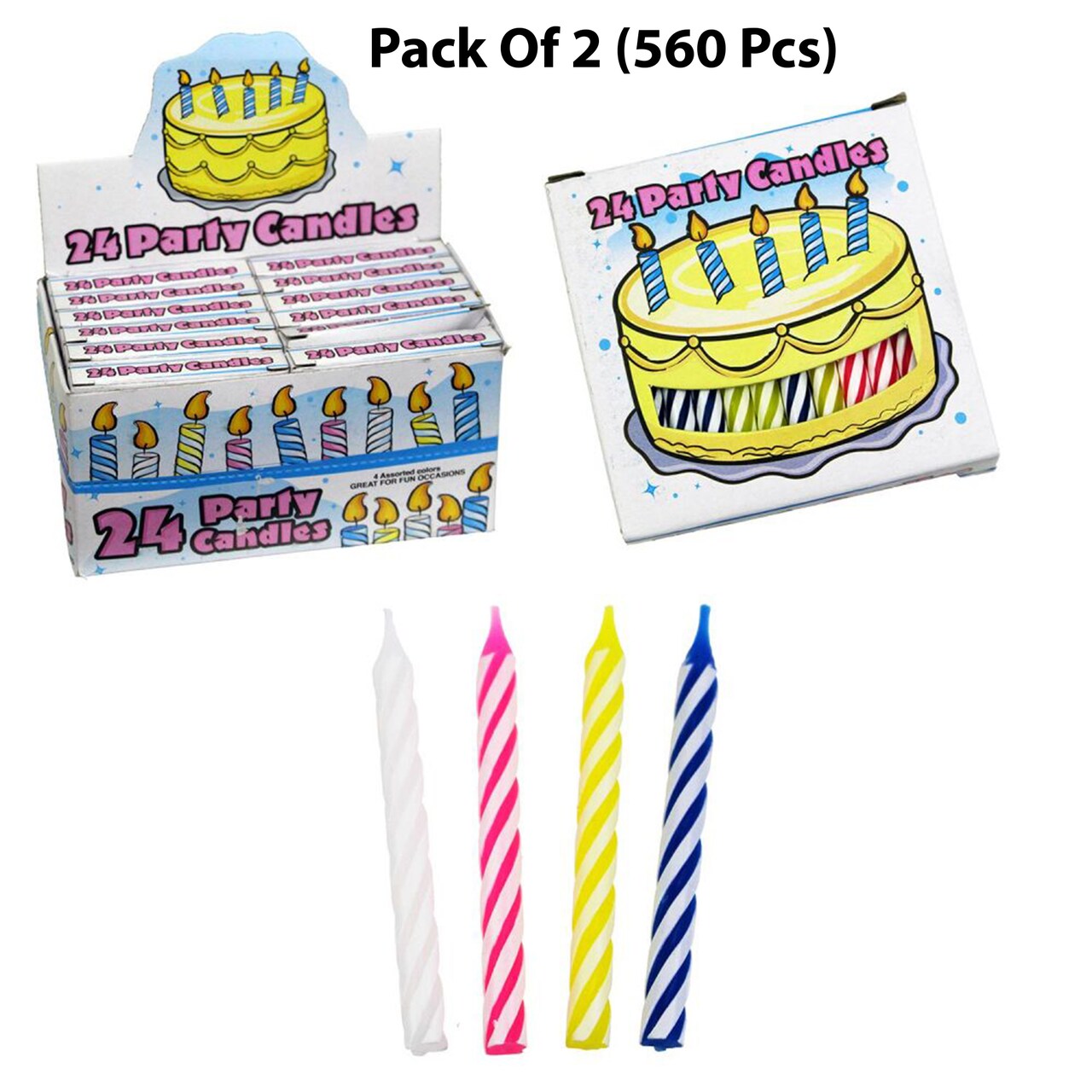 Best Birthday Candles 2 1/2 inches tall by 1/4-inch-wide | Sparkle & Shine The Birthday Candle Haven | Raheev®